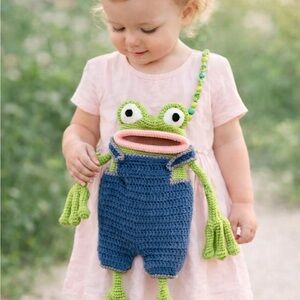 Cute Frog Crochet Bag